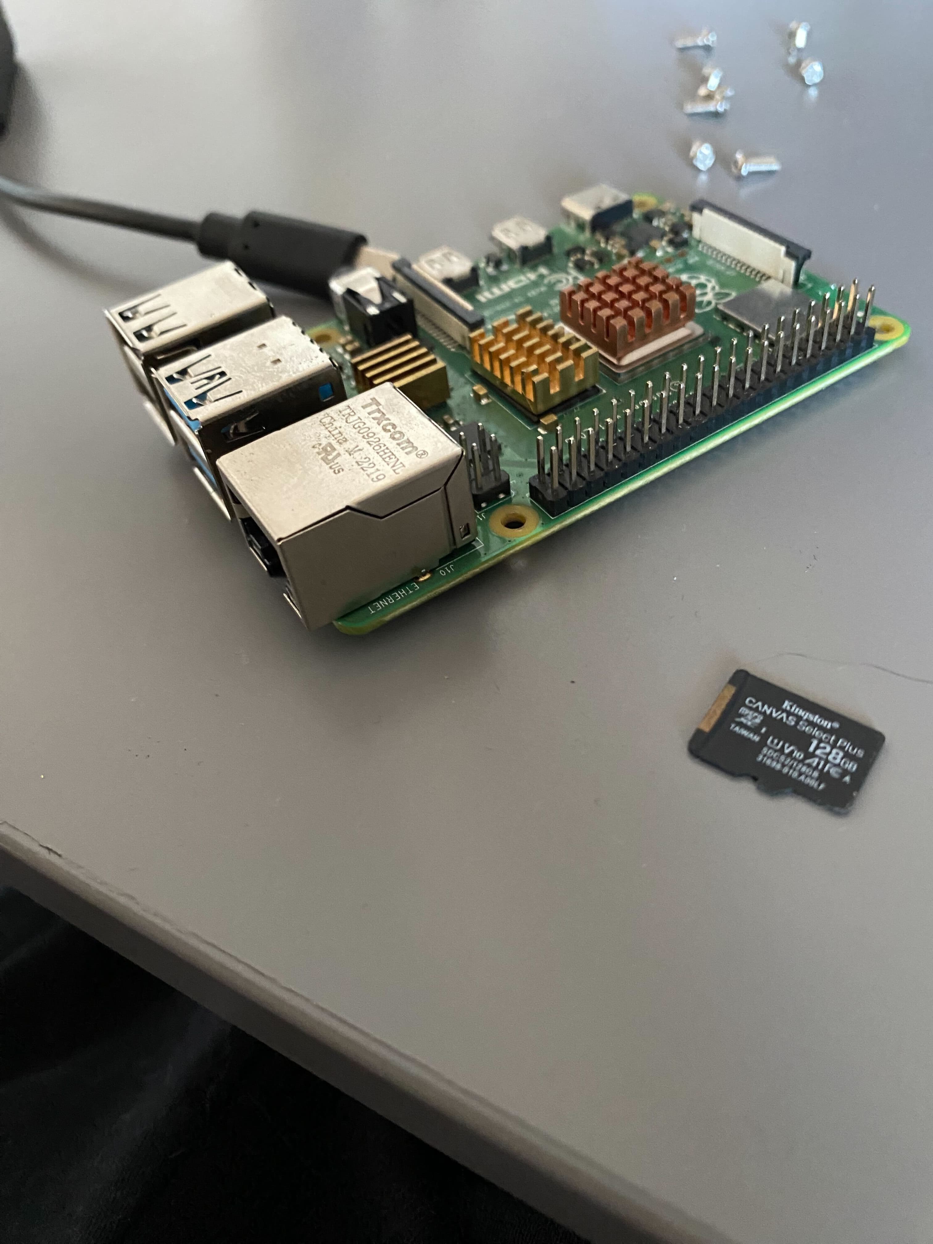 Raspberry Pi 4B with microSD Card