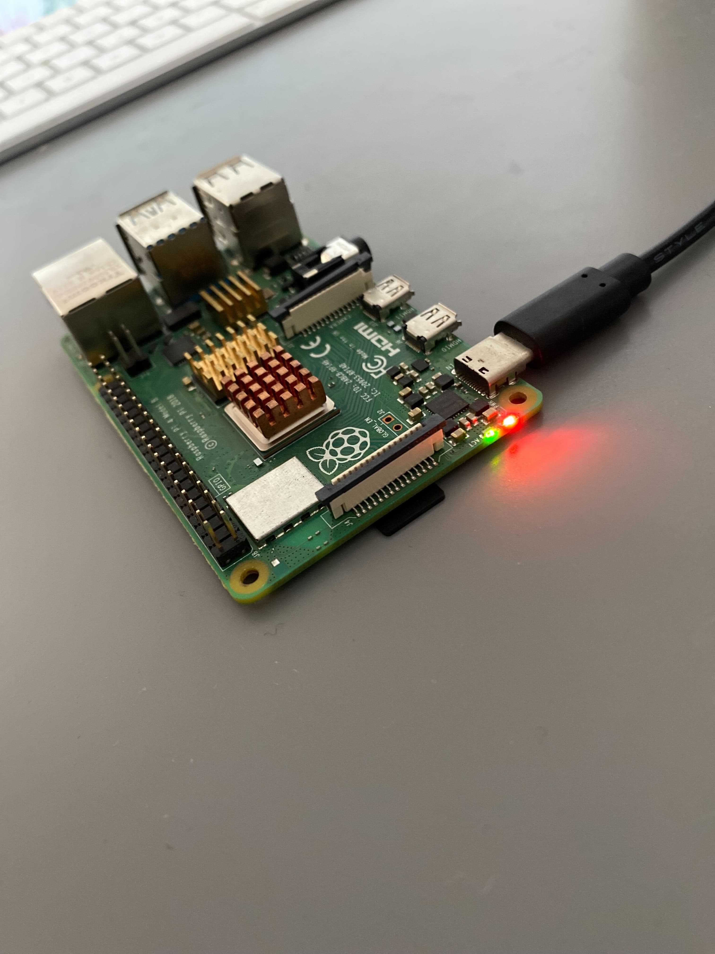 Raspberry Pi Powered On