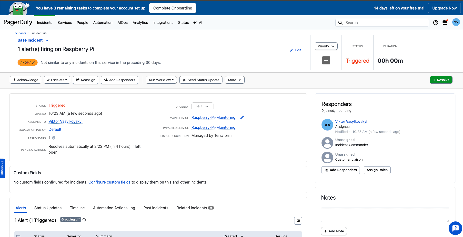 PagerDuty Incident