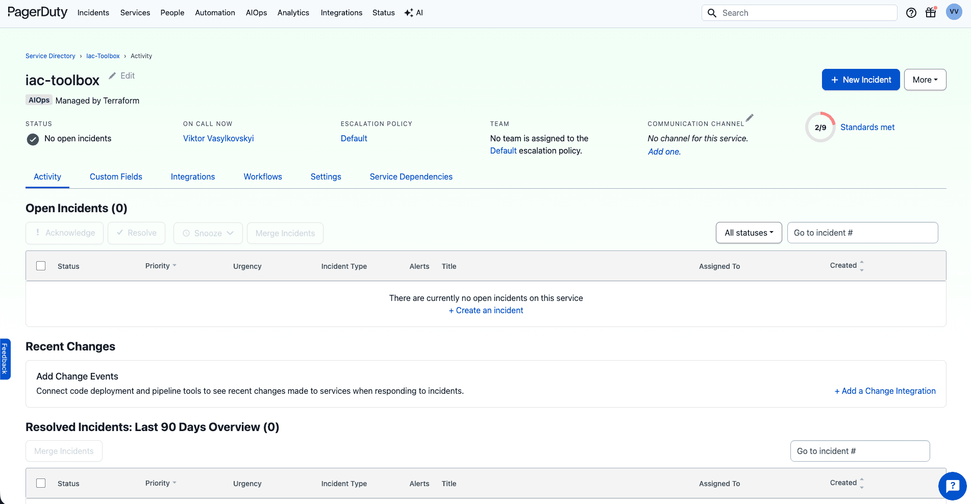 Pagerduty Service